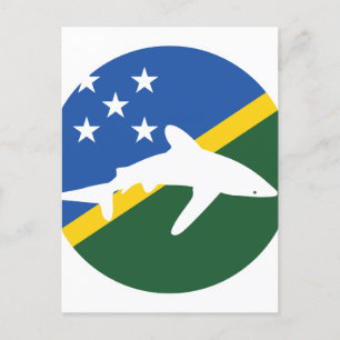 Salomon Island Shark Solomon Islander National Postkarte