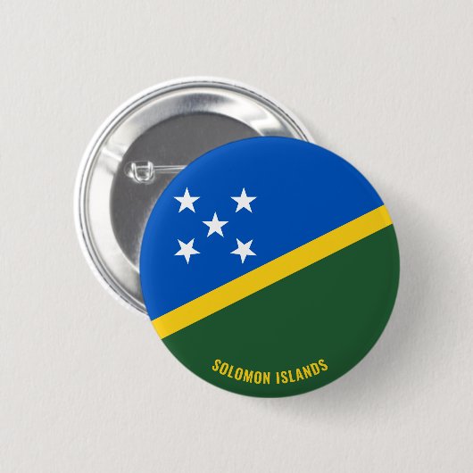 Salomon Islands Flag Charming Patriotic Button (Vorne & Hinten)