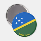 Salomon Islands Flag Charming Patriotic Magnet (Vorderseite/Rückseite)