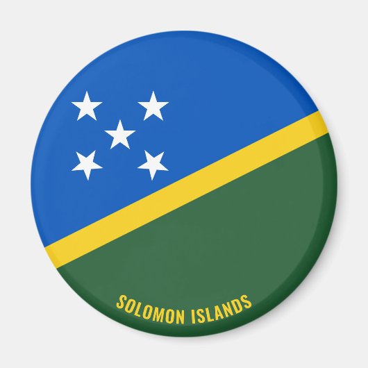 Salomon Islands Flag Charming Patriotic Magnet (Vorne)