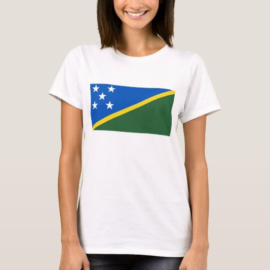 Salomon Islands Flag x Karte T - Shirt (Vorderseite)