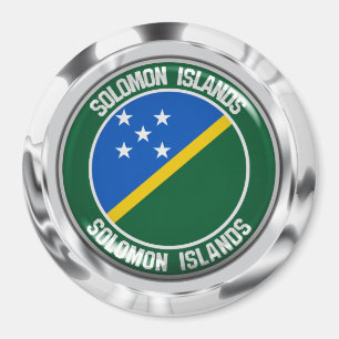 Salomon Islands Round Emblem Magnet