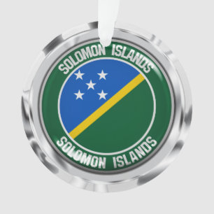 Salomon Islands Round Emblem Ornament