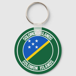 Salomon Islands Round Emblem Schlüsselanhänger