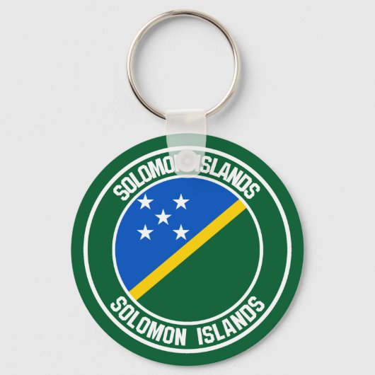 Salomon Islands Round Emblem Schlüsselanhänger (Vorderseite)