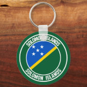 Salomon Islands Round Emblem Schlüsselanhänger (Vorderseite)