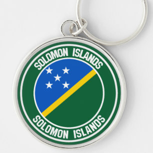 Salomon Islands Round Emblem Schlüsselanhänger