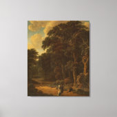 Salomon Rombouts - Waldlandschaft mit Wald... Leinwanddruck (Vorderseite)