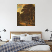 Salomon Rombouts - Waldlandschaft mit Wald... Leinwanddruck (Insitu (Schlafzimmer))