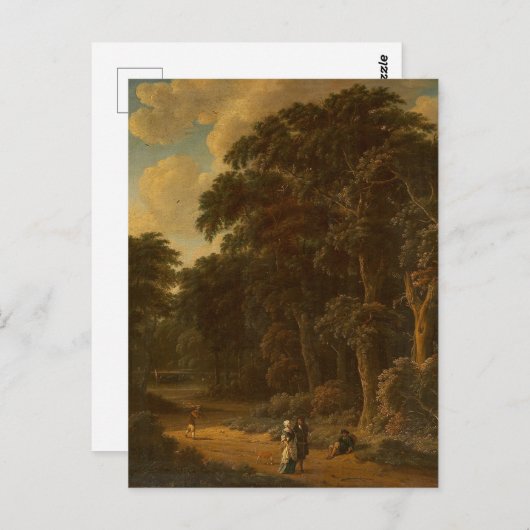 Salomon Rombouts - Waldlandschaft mit Wald... Postkarte (Vorne/Hinten)
