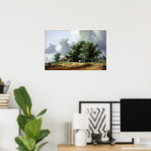 Salomon van Ruysdael Road in den Dünen mit Pass Poster (Heimbüro)