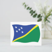 Salomonen Flagge Postkarte (Stehend Vorderseite)