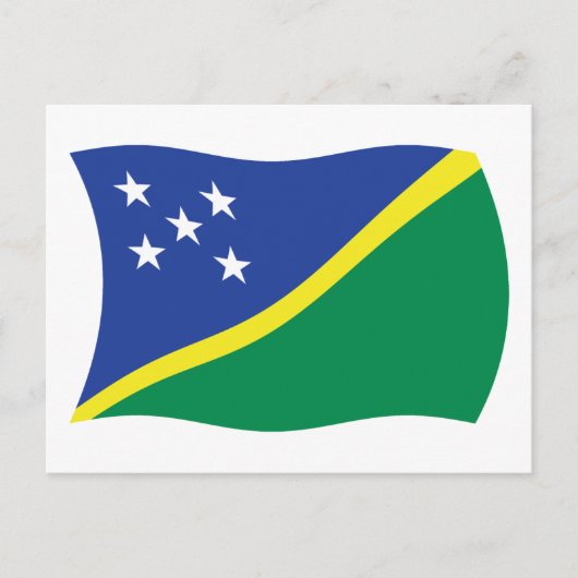Salomonen Flagge Postkarte (Vorderseite)