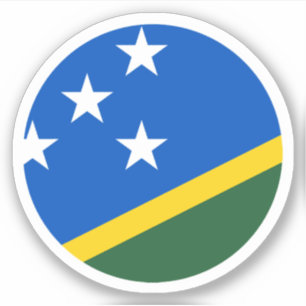 Salomonen-Flagge Rund Aufkleber