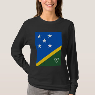 Salomonen-Flagge Salomonen Herz Stolz T-Shirt