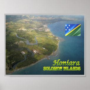 Salomonen - Honiara - Luftbild - Poster