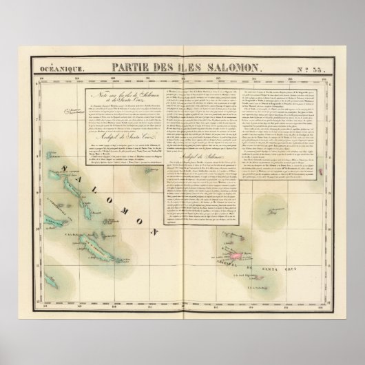 Salomonen Ozeanien Nr. 33 Poster (Vorne)