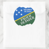 Salomonen Pazifikinsel Runder Aufkleber (Tasche)