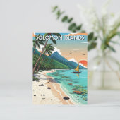 Salomonen Reise Postkarte (Stehend Vorderseite)