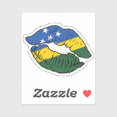 Salomonen Solomon Islander Lipstick-Liebe Aufkleber (Blatt)