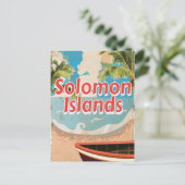 Salomonen Vintages Urlaubsangebot Postkarte (Stehend Vorderseite)