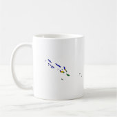 Salomonenflaggenkarte Kaffeetasse (Links)