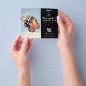 Salon Appointment Hair Braids Business Logo Flyer (Gruppe)