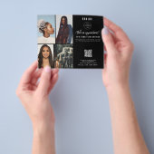 Salon Appointment Hair Braids Business Logo Photos Flyer (Gruppe)