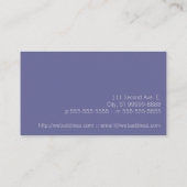 Salon auf Damast Visitenkarte (Rückseite)