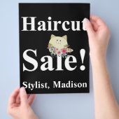 Salon Barber Haircut Sale Poster Werbeflye Flyer (Hand)