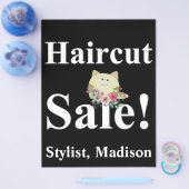 Salon Barber Haircut Sale Poster Werbeflye Flyer (Einzeln)
