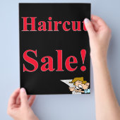 Salon Barber Haircut Sale Poster Werbeflye Flyer (Hand)