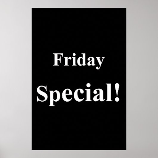 Salon Barbershop Plakate Freitagssonderaktion (Vorne)