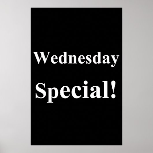 Salon Barbershop Plakate Mittwoch Sonderaktion (Vorne)