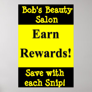 Salon Barbershop Poster Erhalten Belohnungen