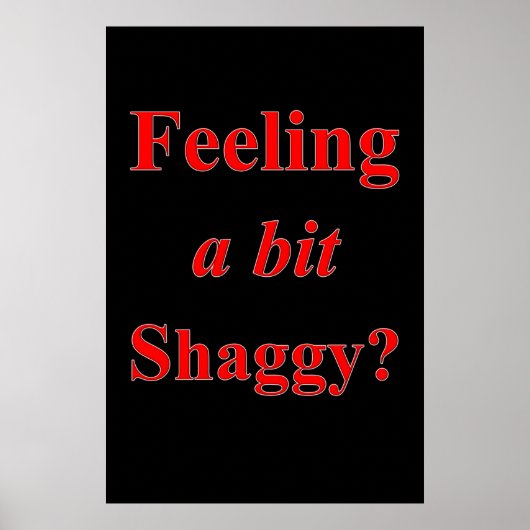 Salon Barbershop Poster Gefühl ein bisschen Shaggi (Vorne)