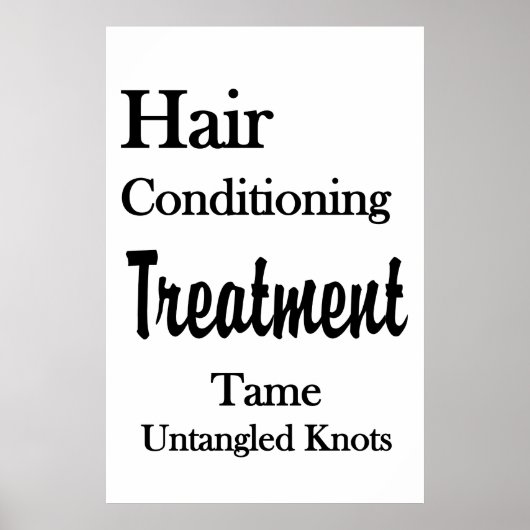 Salon Barbershop Poster Hair Conditioning Untangle (Vorne)