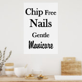 Salon Barbershop Poster Manicure Chip Free Nails? (Küche)