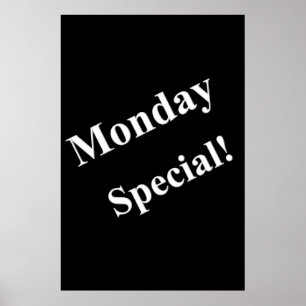 Salon Barbershop Poster Montag Special