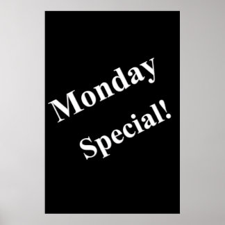 Salon Barbershop Poster Montag Special