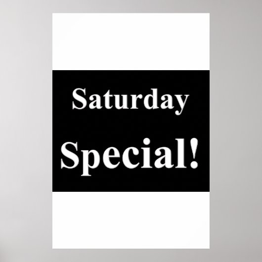 Salon Barbershop Poster SamstagsSpecial (Vorne)