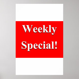 Salon Barbershop Poster Weekly Special