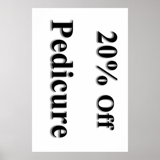 Salon Barbershop Posters 20% Off Pedicure Poster (Vorne)