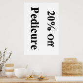Salon Barbershop Posters 20% Off Pedicure Poster (Küche)