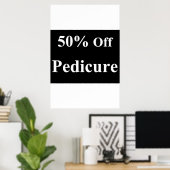 Salon Barbershop Posters 50% Off Pedicure Poster (Heimbüro)