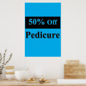 Salon Barbershop Posters 50% Off Pedicure Poster (Küche)
