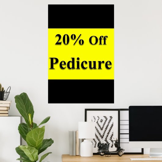 Salon Barbershop Posters Combo 20% Off Pedicure Poster (Heimbüro)