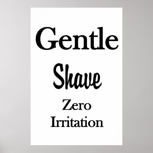 Salon Barbershop Posters Gentle Shave Poster (Vorne)
