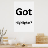 Salon Barbershop Posters Got Highlights? Poster (Küche)