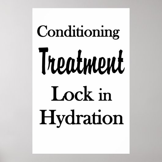 Salon Barbershop Posters Hair Conditioning Hydrate Poster (Vorne)